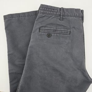 LK Life Well Made Gray Flat Front Relax Straight Men Chino SLIM Pants 32x30